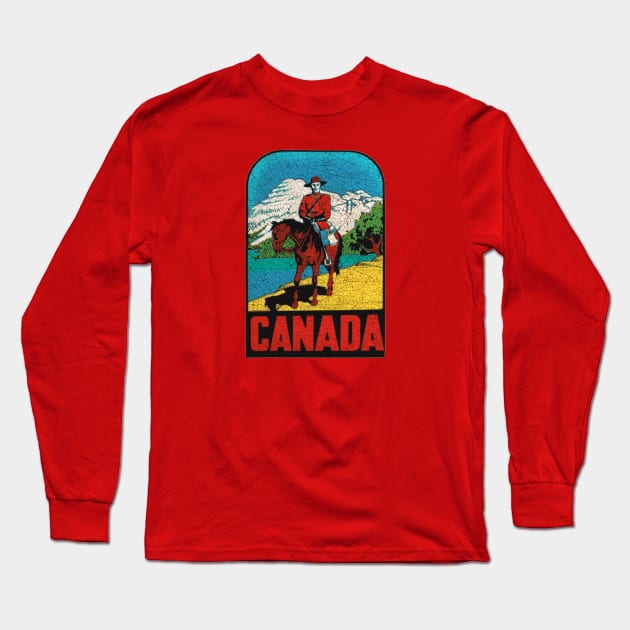 Canada 1 Long Sleeve T-Shirt by Midcenturydave